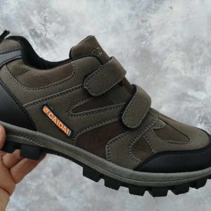 Мъжки маратонки Caidai зелени с велкро лепенки