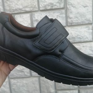 Мъжки обувки с лепенка велкро в черно